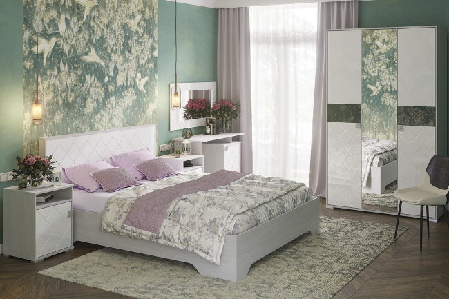 Шкаф Сальма ШК 022 (834х2060х525)  ЦВЕТ: анкор/белый глянец