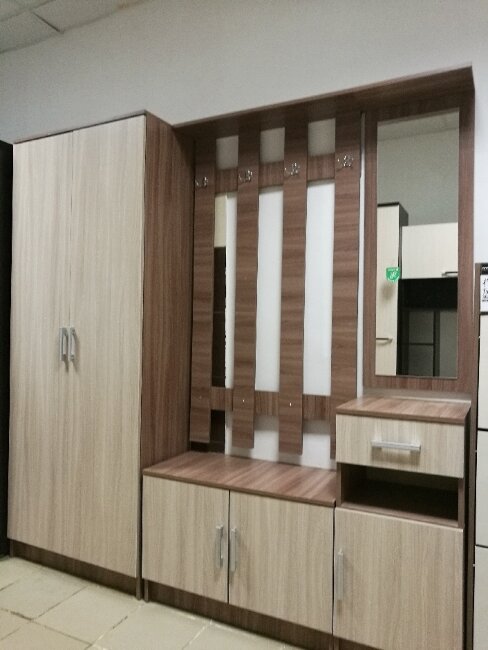прихожая МАШЕНЬКА шкаф ШК 201 с полками и ящиками (600х2020х380) ФМ 52,0кг		Цвет: венге/белфорт;	шимо темн/шимо светл 