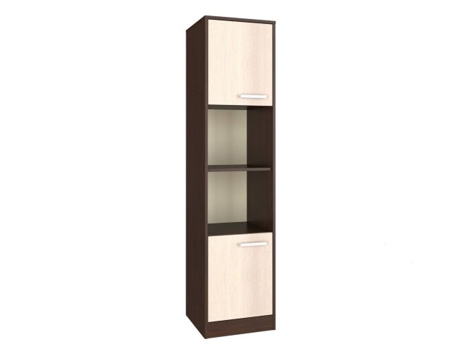 Пенал "Дебют" (400х1675х406) Рикко  Цвет: венге/атланта