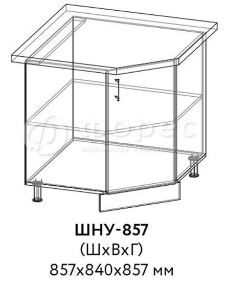 Кухня МОДЕНА (Айвори) ШНУ 857 фасад Ф400