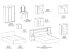 Спальный гарнитур БАСЯ Венге/дуб белфорт ; Шимо темн./Шимо светл. Шкаф 1300х500х2020; зеркало 1300х300 мм;  Кровать c прикроватным блоком(2352х1016х2232), 2 тумбочки 2352х2232х1020 мм; Комод 800х766х414 мм; 