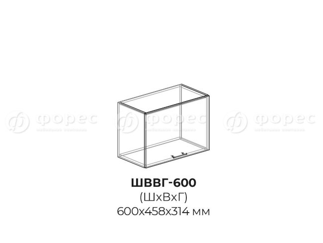 Кухня МОДЕНА (Айвори) ШВВГ 600 фасад ШВВГ600