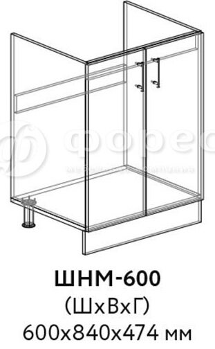 Кухня РИО ШВГ 500 фасад Ф101  (Ф83)