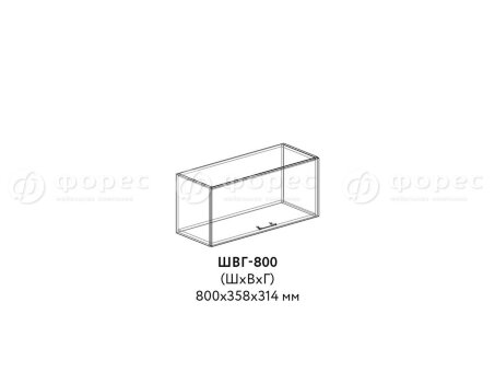 Кухня ТЕХНО (КСЕНИЯ)  ШВГ 800 фасад Ф103 (Ф87)