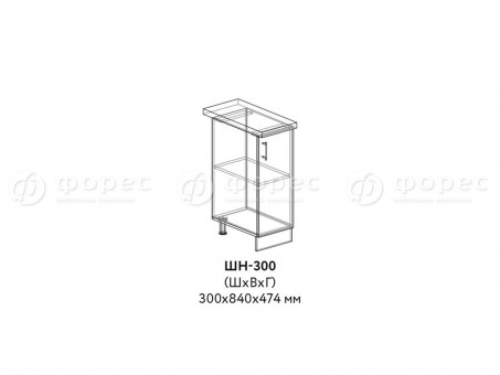Кухня РИО ШН 300 фасад Ф300 (Ф10)